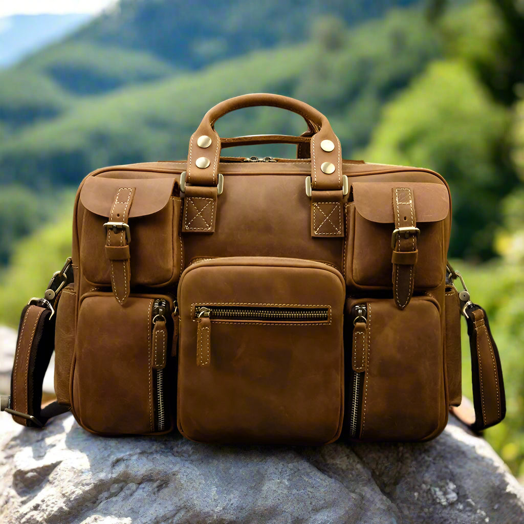 Premium Leather Briefcase for Men | Work & Office