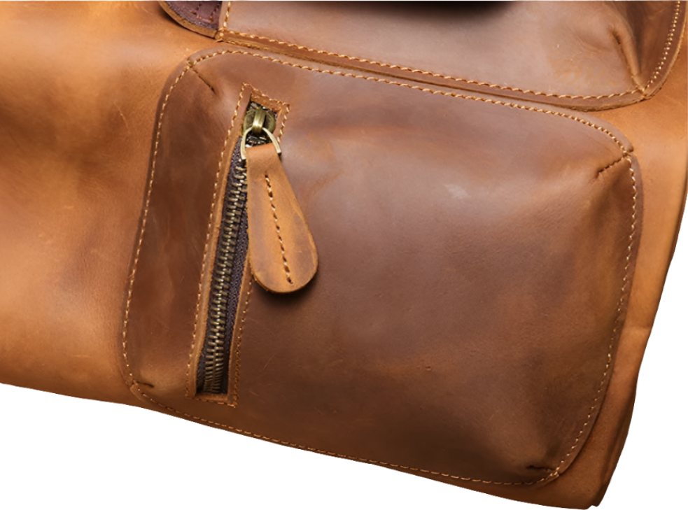 Genuine Leather Laptop Backpack | Travel & Work