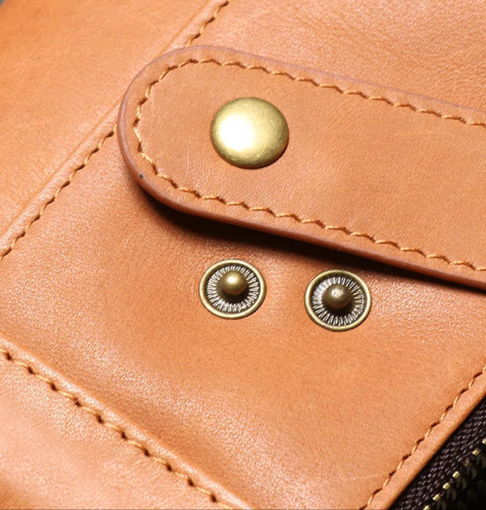 Unisex Wallet with Lock Closure – Genuine Top-Grain Leather