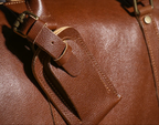 Full-Grain Genuine Leather Duffle Bag | Gym & Travel
