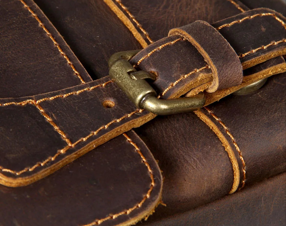 Vintage Crazy Horse Leather Backpack | Laptop & Travel Bag