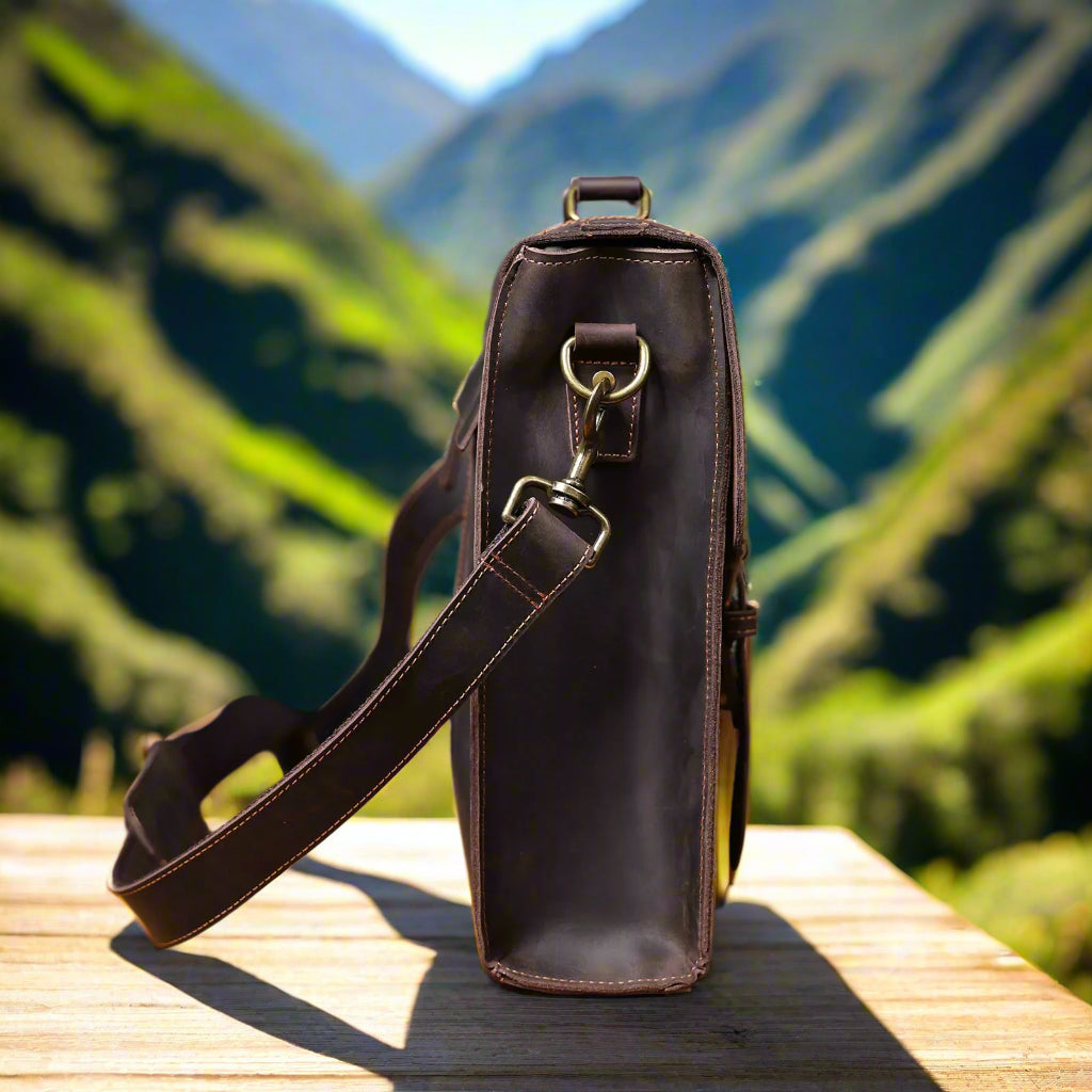 Executive Style Premium Leather Briefcase | Work & Office