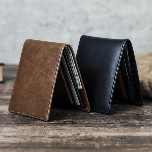 Compact Premium Leather Wallet for Men – Minimalist & Practical