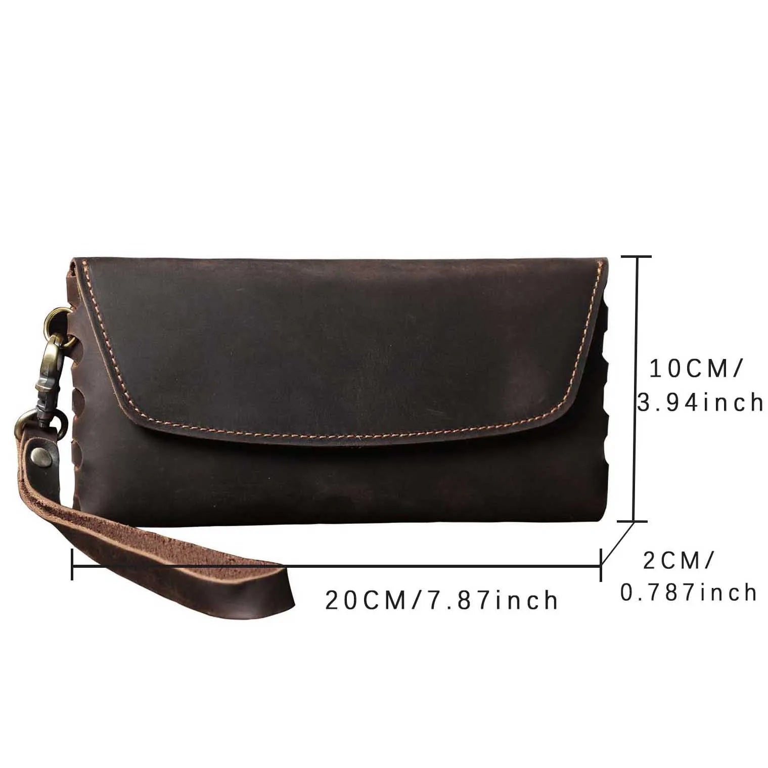 Genuine Cowhide Long Wallet – Slim, Stylish & Spacious