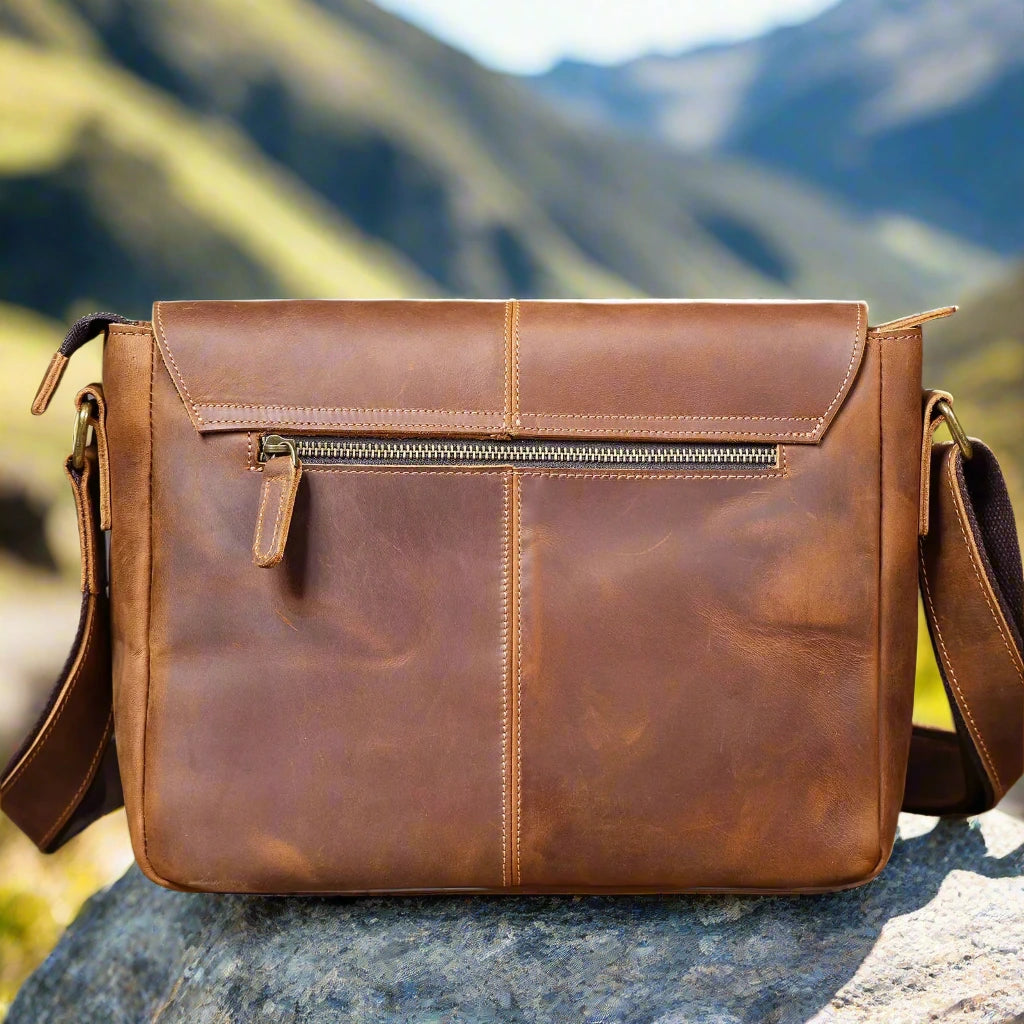 Durable Genuine Leather Satchel | Work & Travel