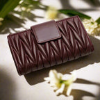 Women’s Wrinkled Leather Wallet | Travel & Everyday Use