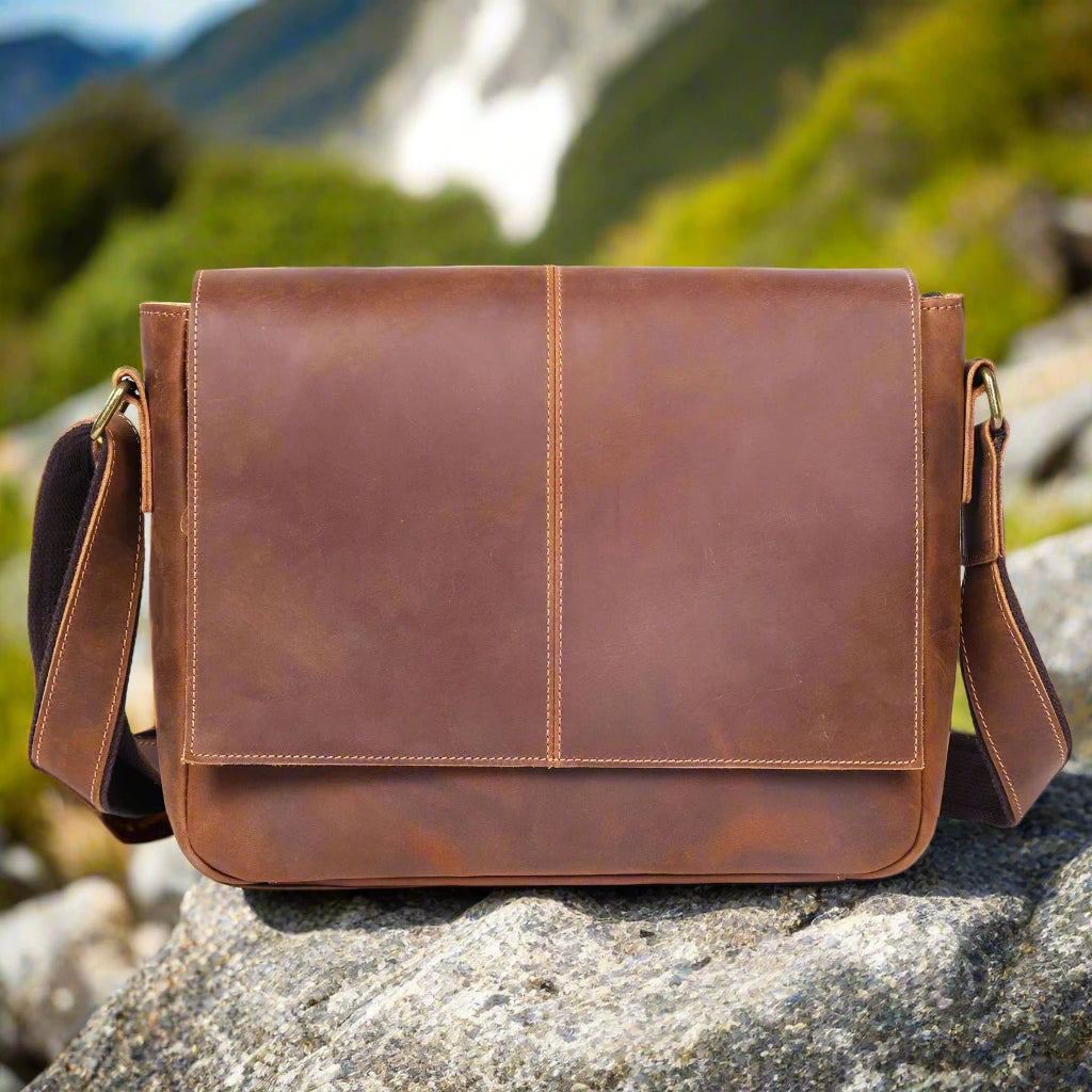 Durable Genuine Leather Satchel | Work & Travel