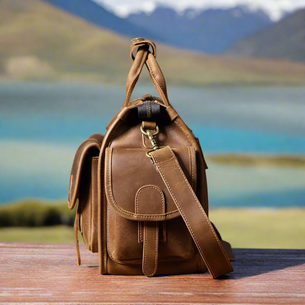 Premium Leather Briefcase/15 inch Laptop Bag |  Work & Business