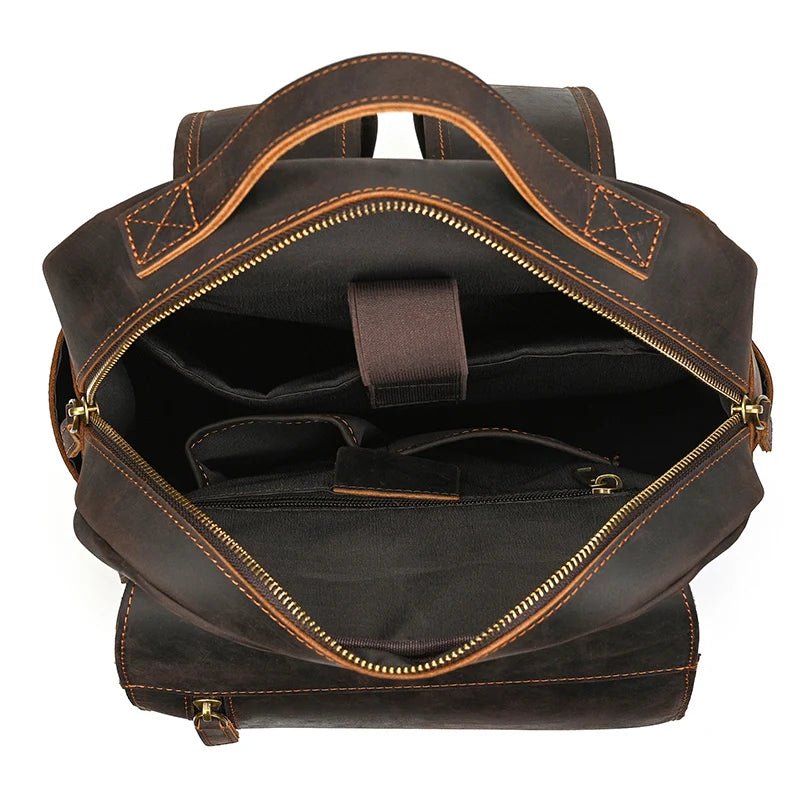 Classic Premium Leather Backpack | Work & Travel