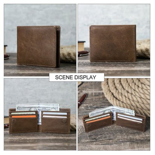 Compact Premium Leather Wallet for Men – Minimalist & Practical