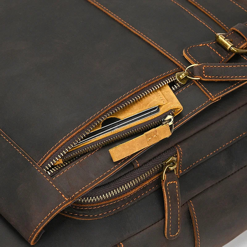 Classic Premium Leather Backpack | Work & Travel
