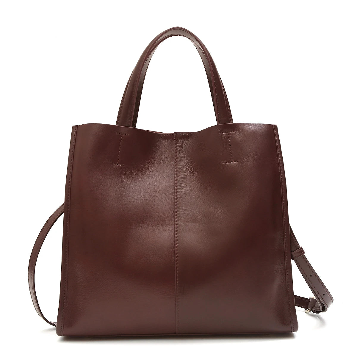 Soft & Durable Women’s Genuine Leather Tote – Organized & Stylish