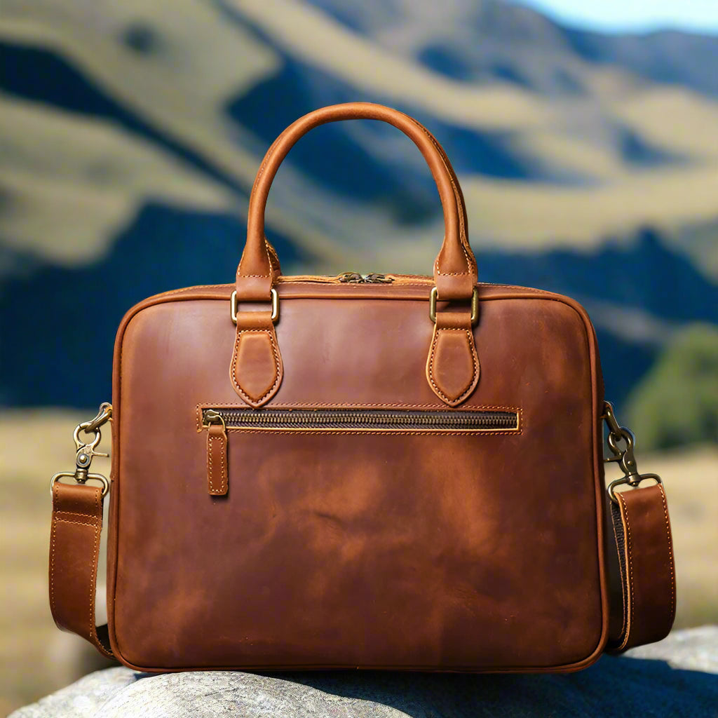 Genuine Leather Briefcase for Men | Work & Travel