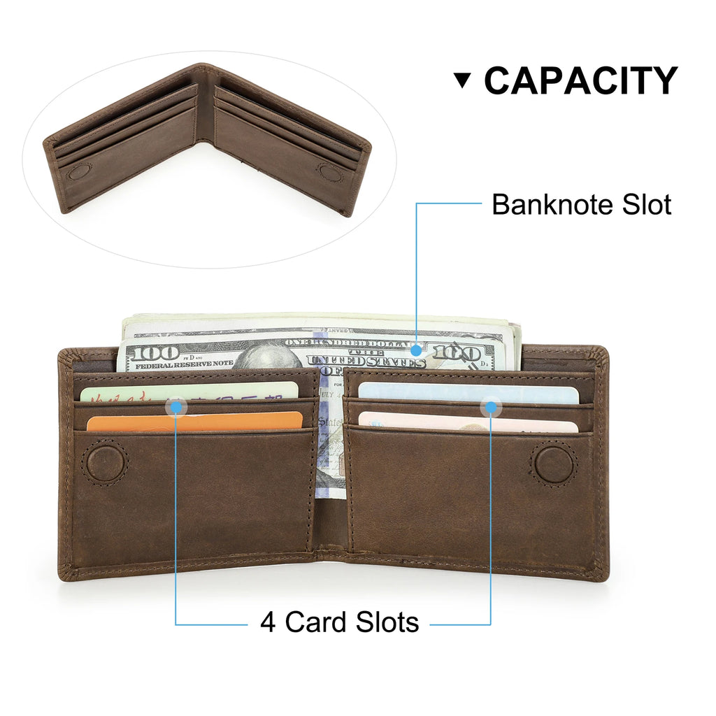 Compact Premium Leather Wallet for Men – Minimalist & Practical