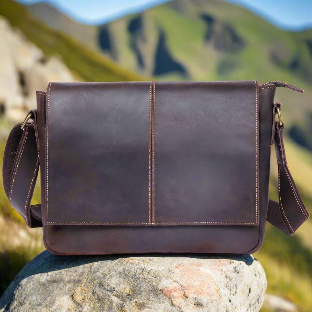 Durable Genuine Leather Satchel | Work & Travel