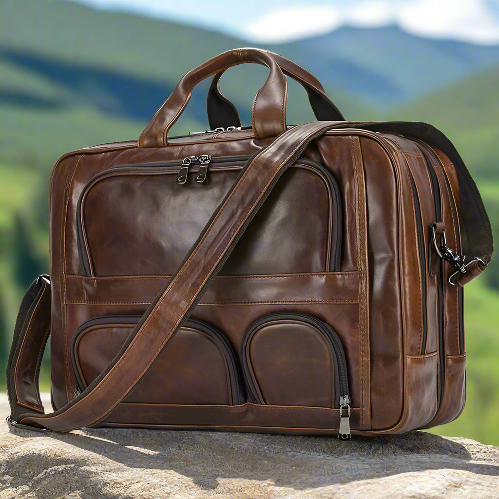Executive Leather Laptop Bag | Work