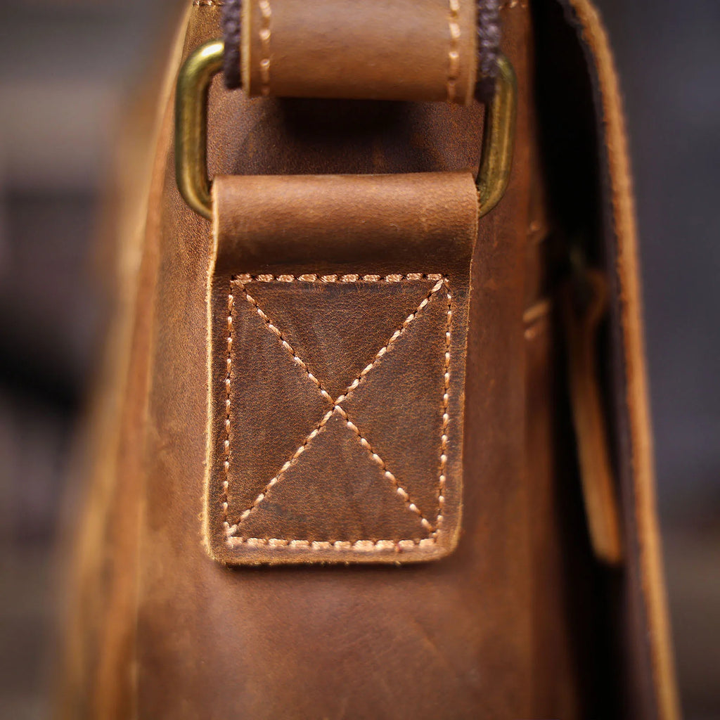 Durable Genuine Leather Satchel | Work & Travel