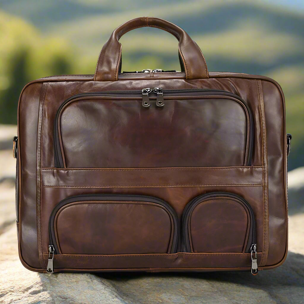 Executive Leather Laptop Bag | Work