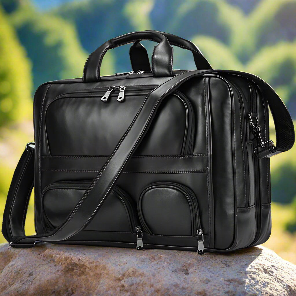 Executive Leather Laptop Bag | Work