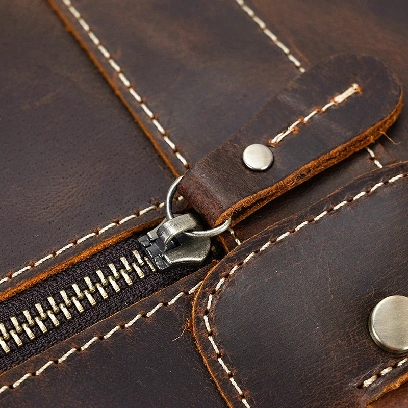 Spacious Genuine Leather Weekender Bag | Travel