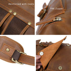 Fashion-Forward Premium Cowhide Daypack | Travel & Daily Use