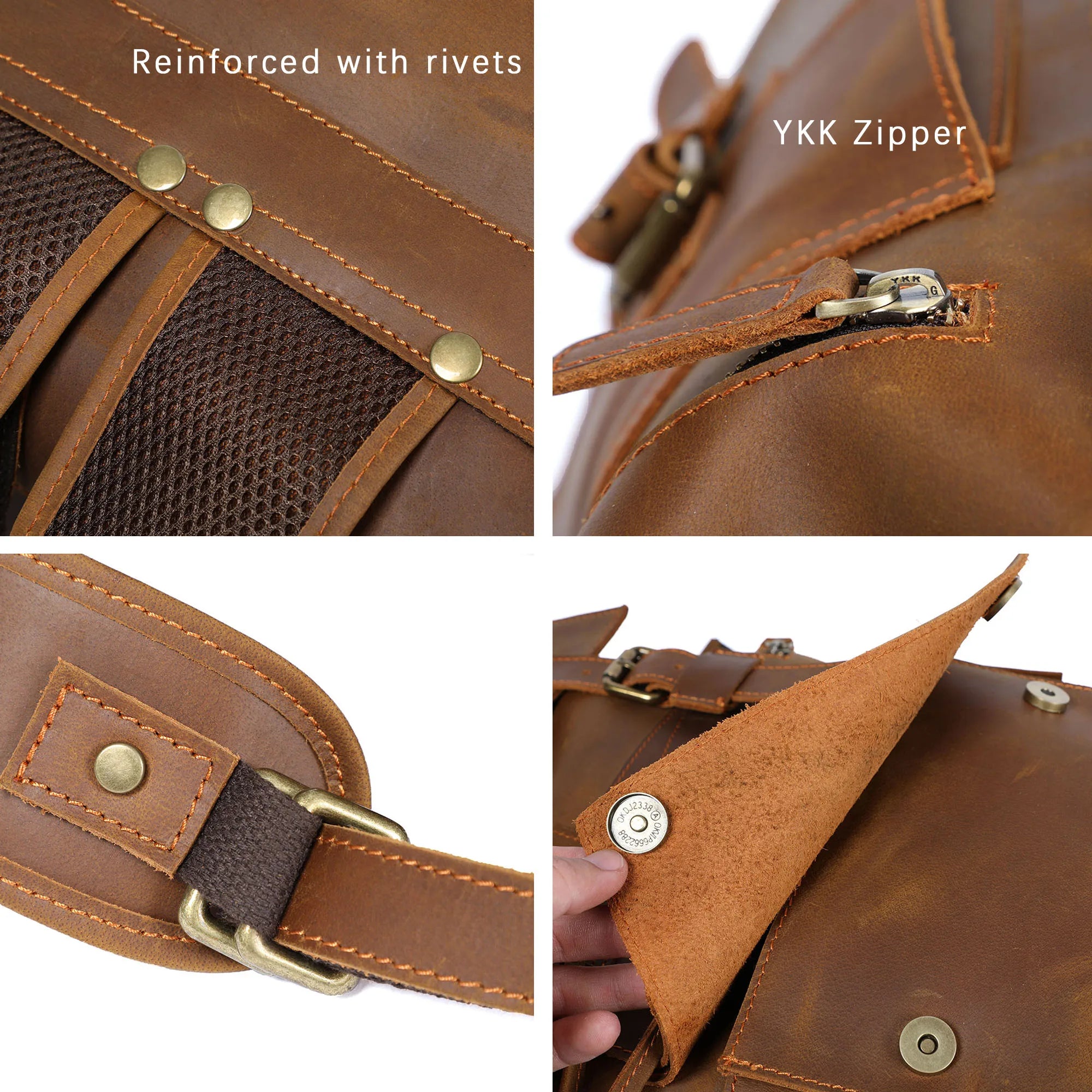 Fashion-Forward Premium Cowhide Daypack | Travel & Daily Use