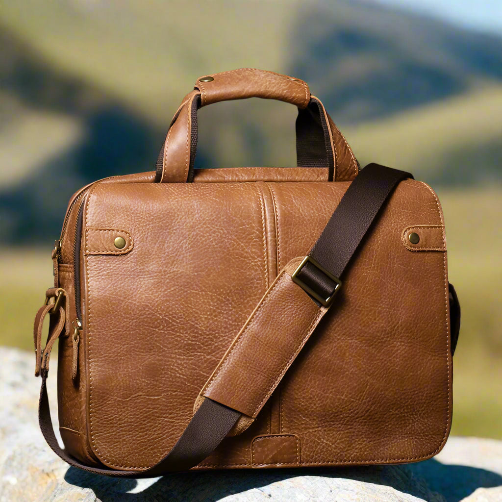 Professional Genuine Leather Briefcase | Work & Travel