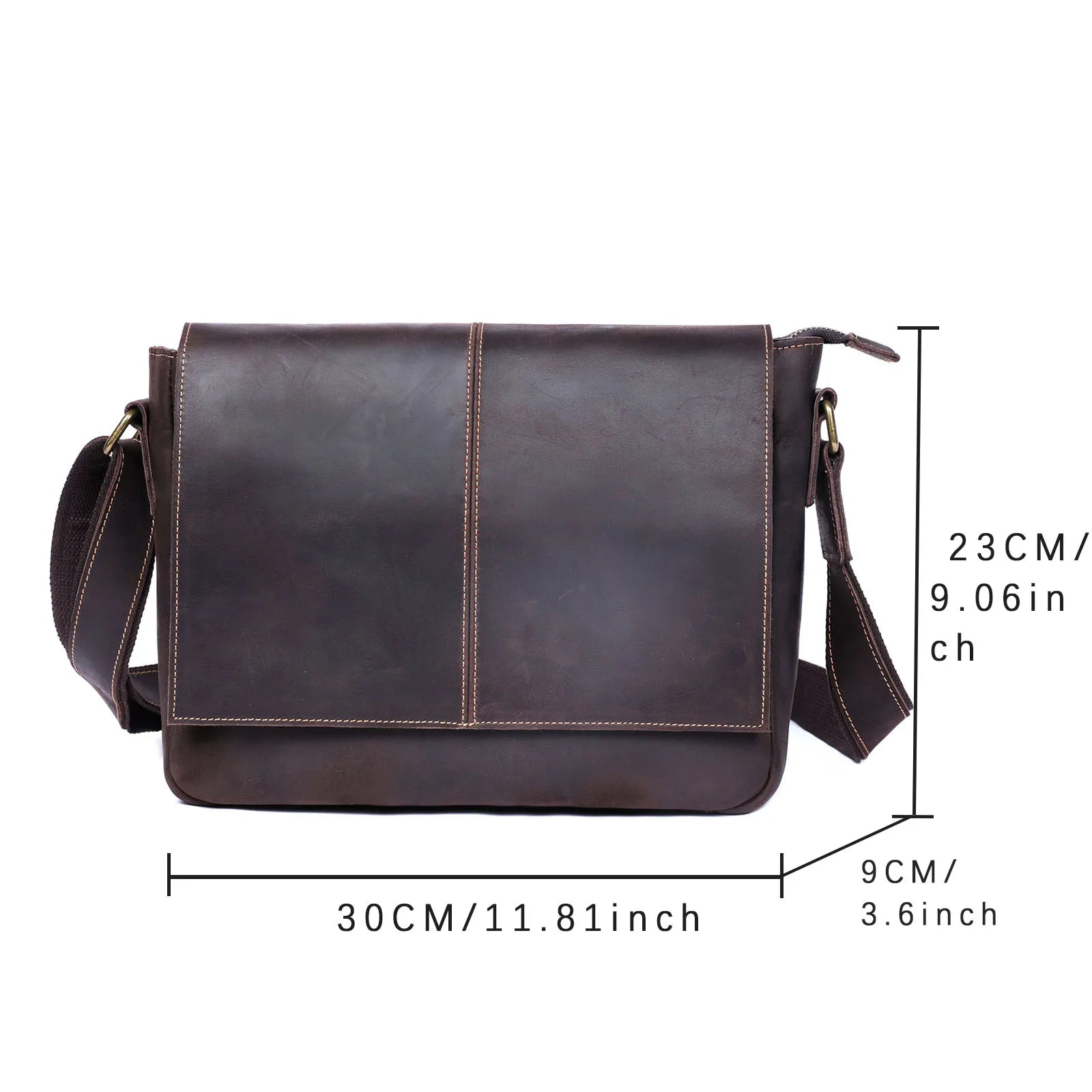 Durable Genuine Leather Satchel | Work & Travel