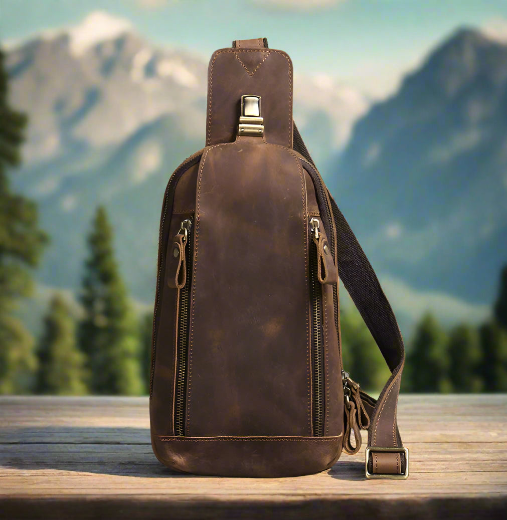 Genuine Leather Crossbody | Travel