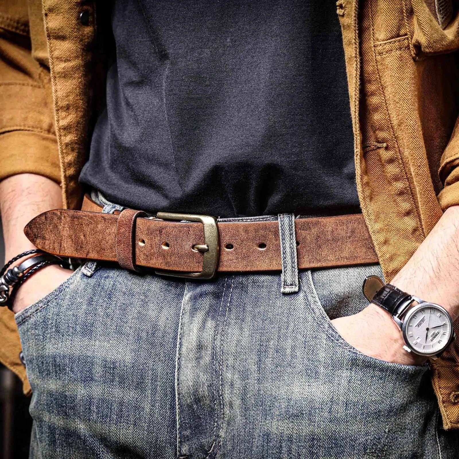 High-Quality Genuine Leather Belt for Men & Women – Classic Everyday Style