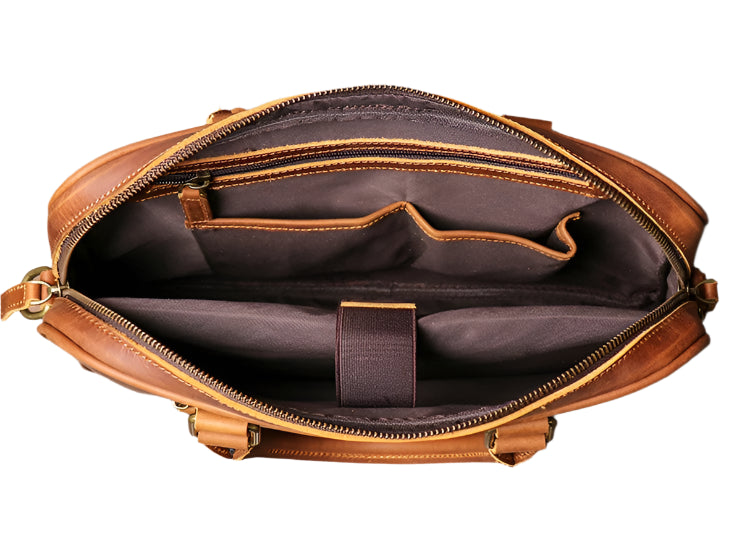 Genuine Leather Briefcase for Men | Work & Travel
