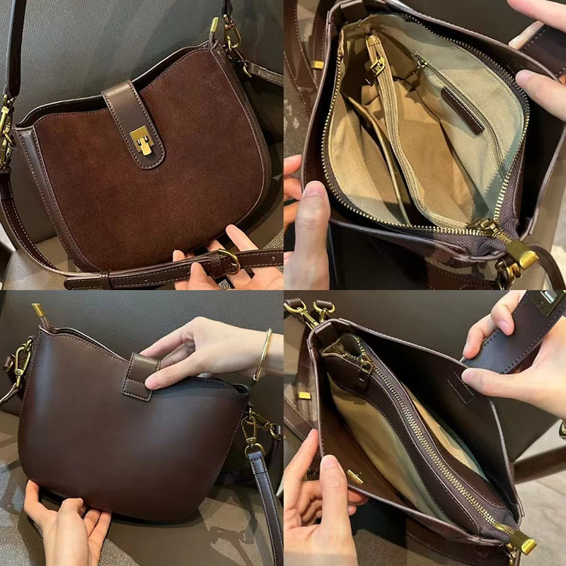 Women’s Genuine Leather Crossbody Bag | Daily Use