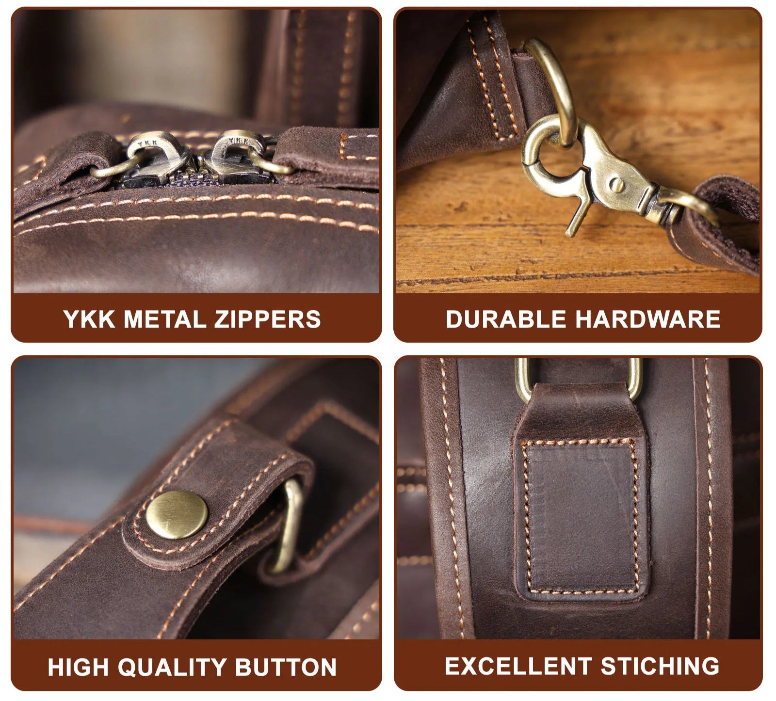 Premium Leather Crossbody Bag | Travel & Everyday Use