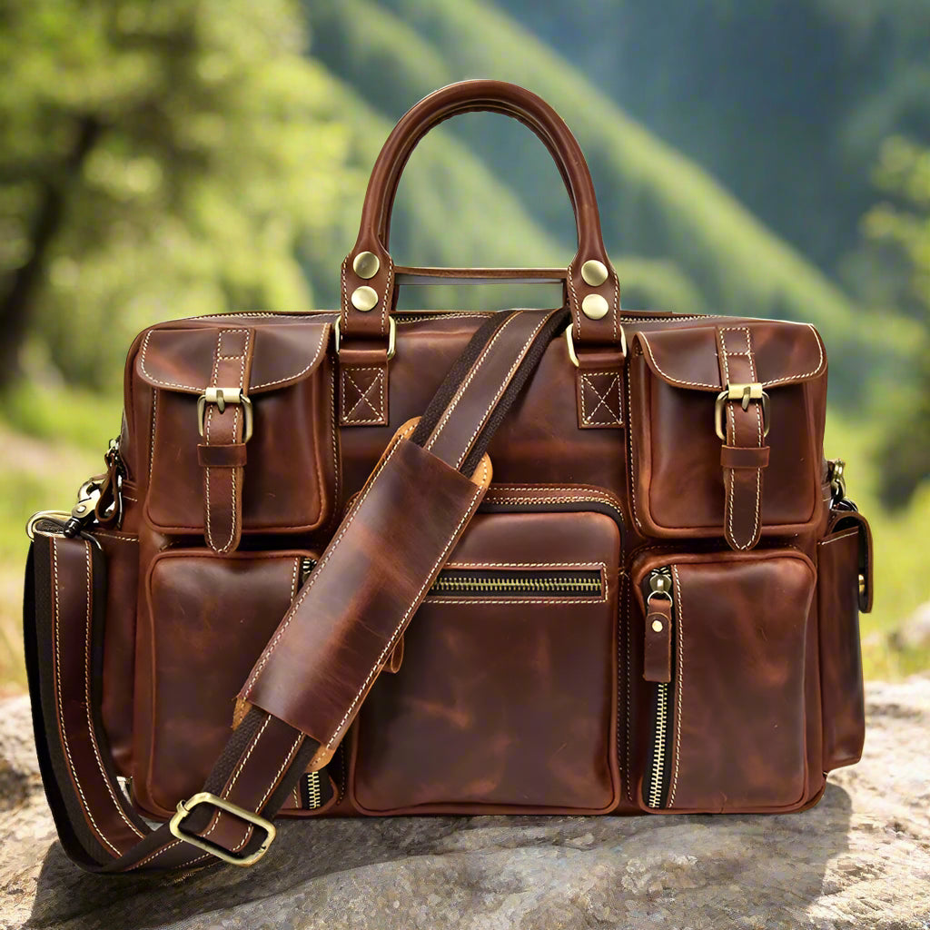 Premium Leather Briefcase for Men | Work & Office