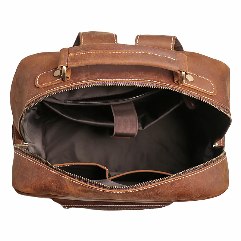 15 inch Laptop Leather Backpack | Office, Study, & Travel