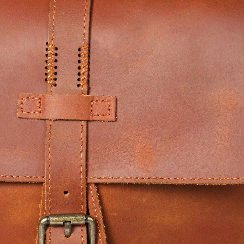 Vintage-Inspired Premium Cowhide Backpack | Work & Travel