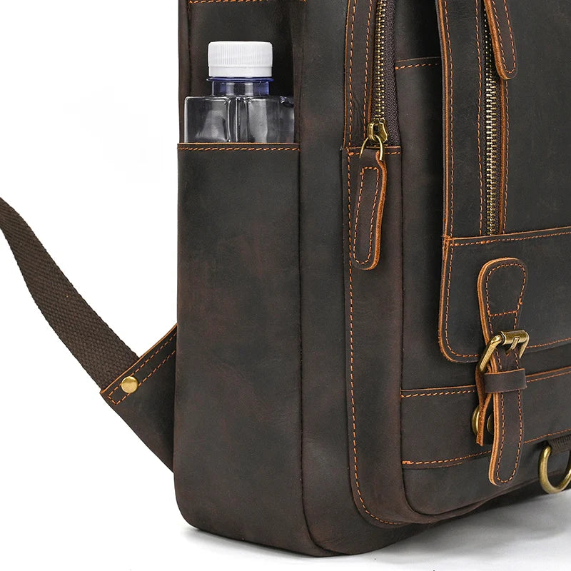Classic Premium Leather Backpack | Work & Travel