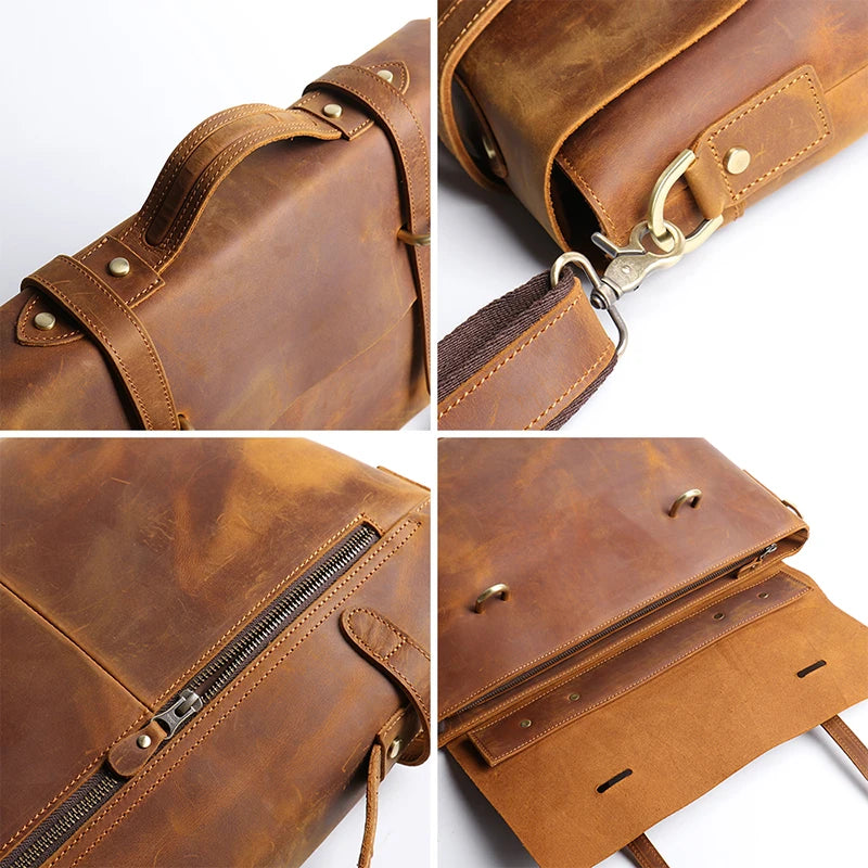 Genuine Leather Business Briefcase | Work & Business