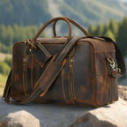 Spacious Genuine Leather Weekender Bag | Travel