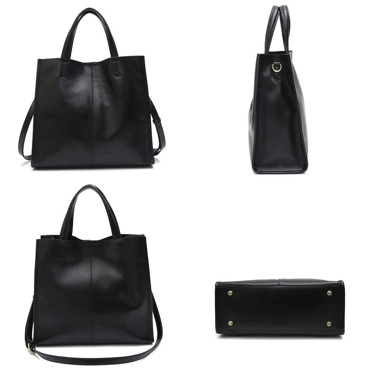 Soft & Durable Women’s Genuine Leather Tote – Organized & Stylish