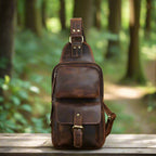 Men’s Leather Sling Bag | Travel
