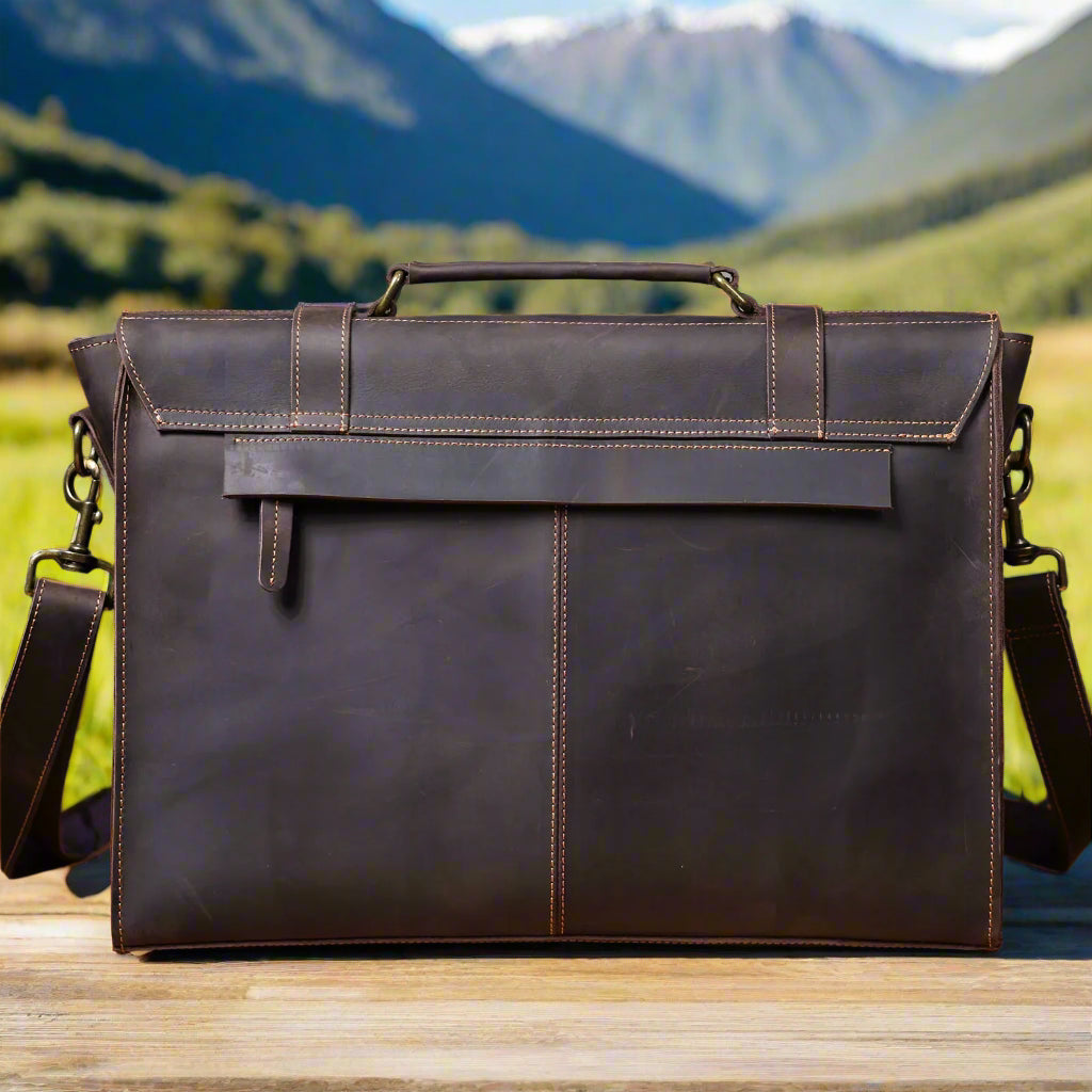 Executive Style Premium Leather Briefcase | Work & Office