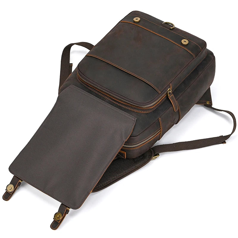 Classic Premium Leather Backpack | Work & Travel