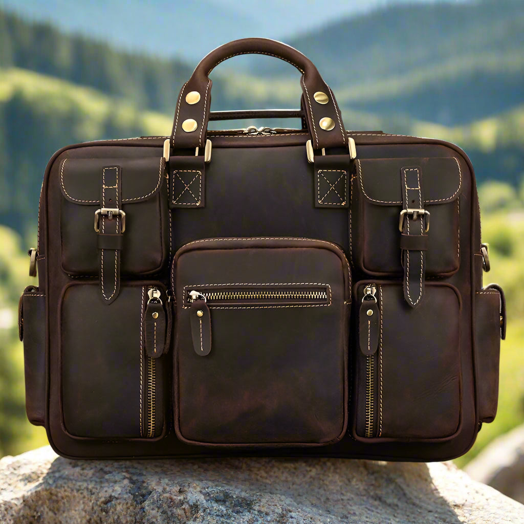 Premium Leather Briefcase for Men | Work & Office