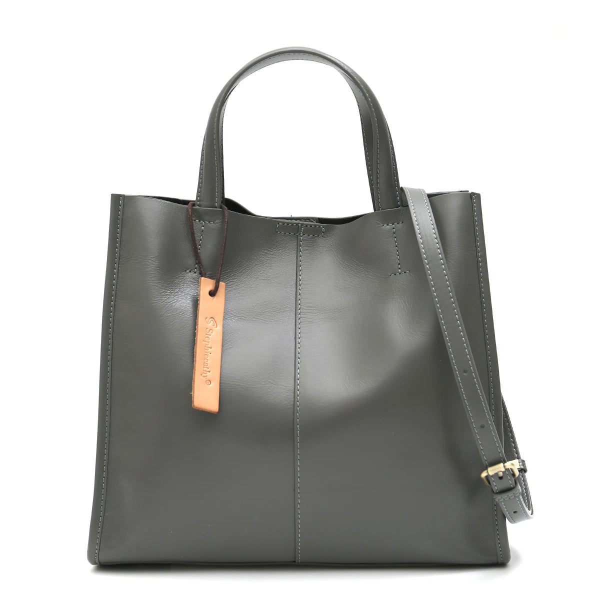 Soft & Durable Women’s Genuine Leather Tote – Organized & Stylish