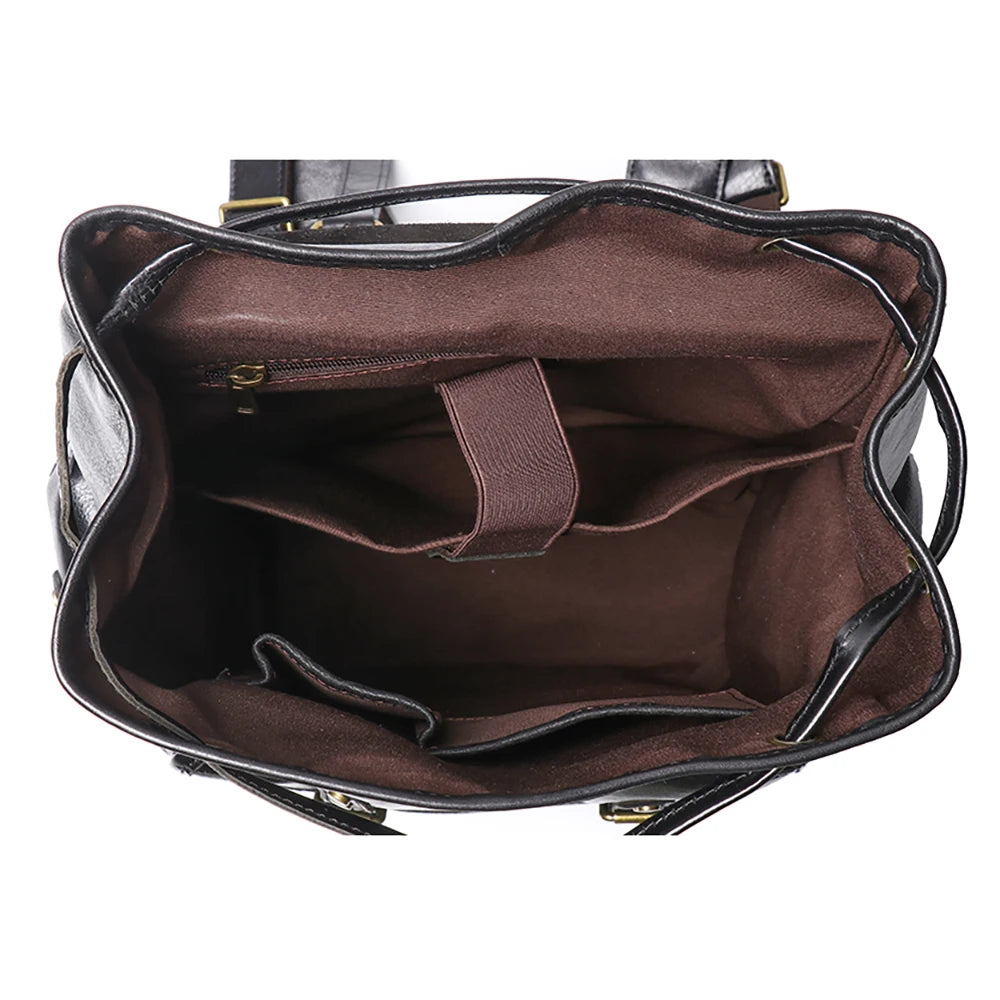 Large Capacity Genuine Leather Backpack | Travel & Work
