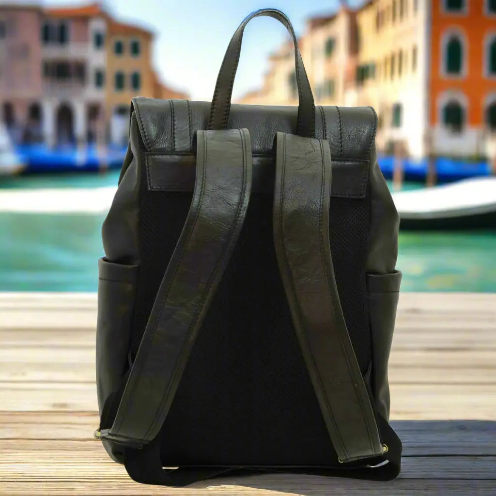 Leather laptop backpack | Work & Travel