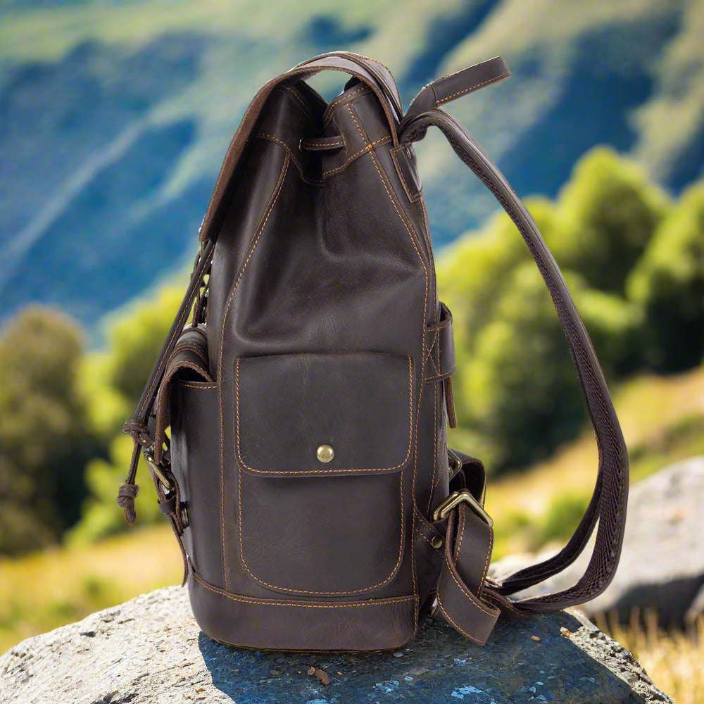 Vintage-Inspired Premium Cowhide Backpack | Work & Travel