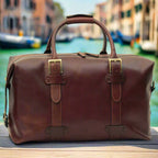 Cowhide Leather Travel Bag | Weekend & Business Trips