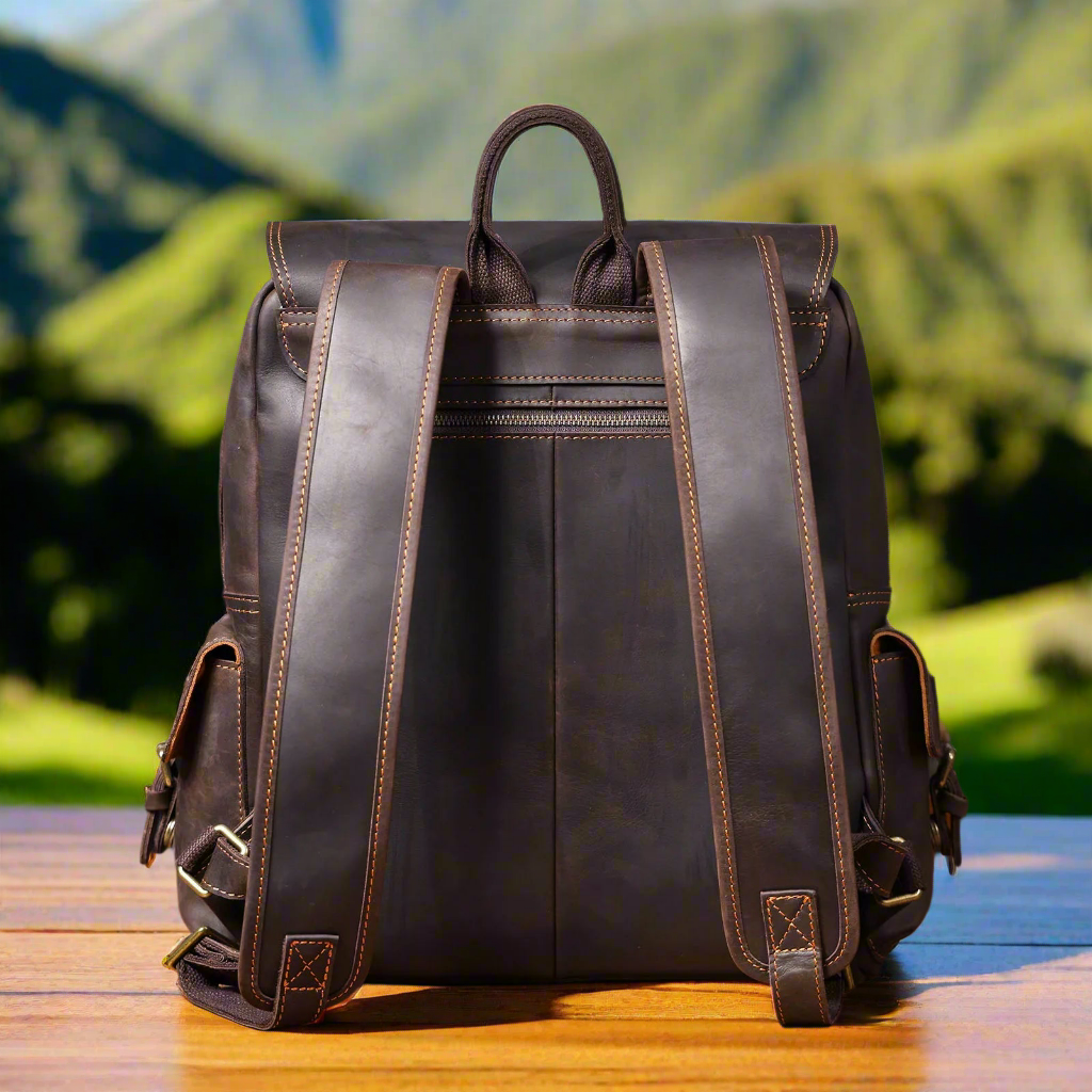 Versatile Premium Leather Backpack | Travel & Work